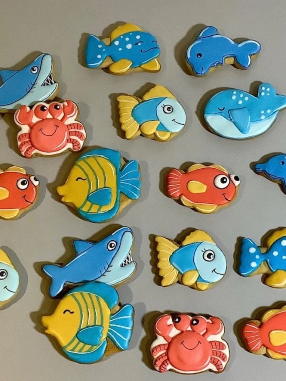 Set of 8 Ocean Animal 3D Printed Cookie Cutters & Embossers